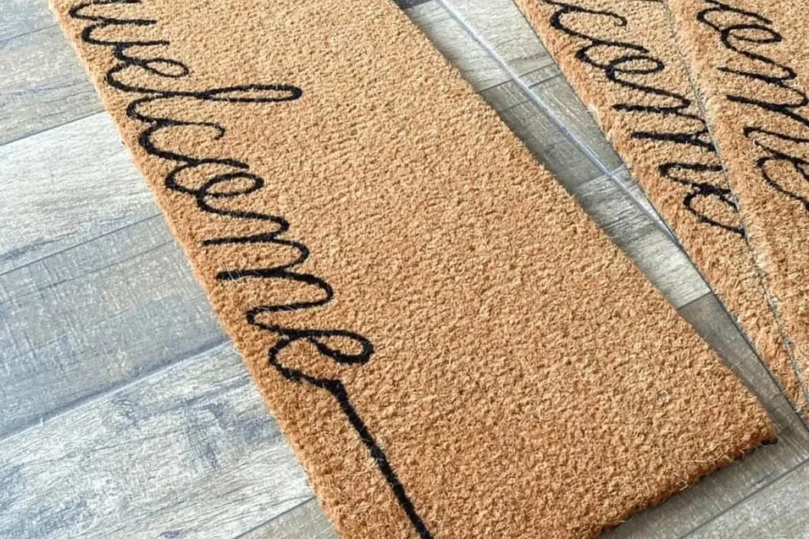 Capachos de Fibra de Coco Personalizado - Real Tapetes RJ