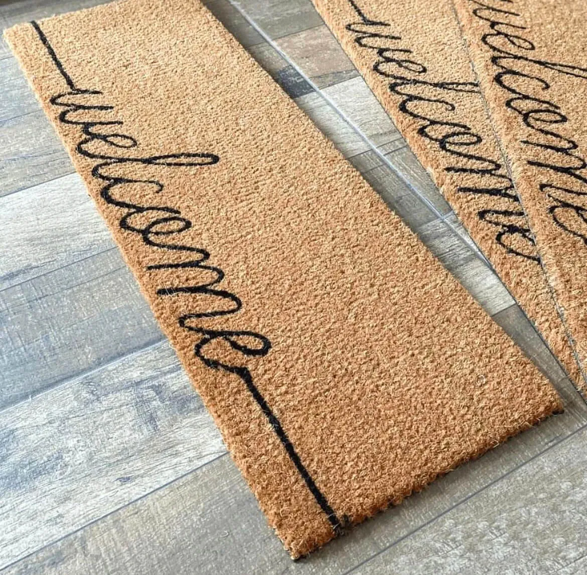 Os Tapetes Fibras de Coco decorando o seu ambiente